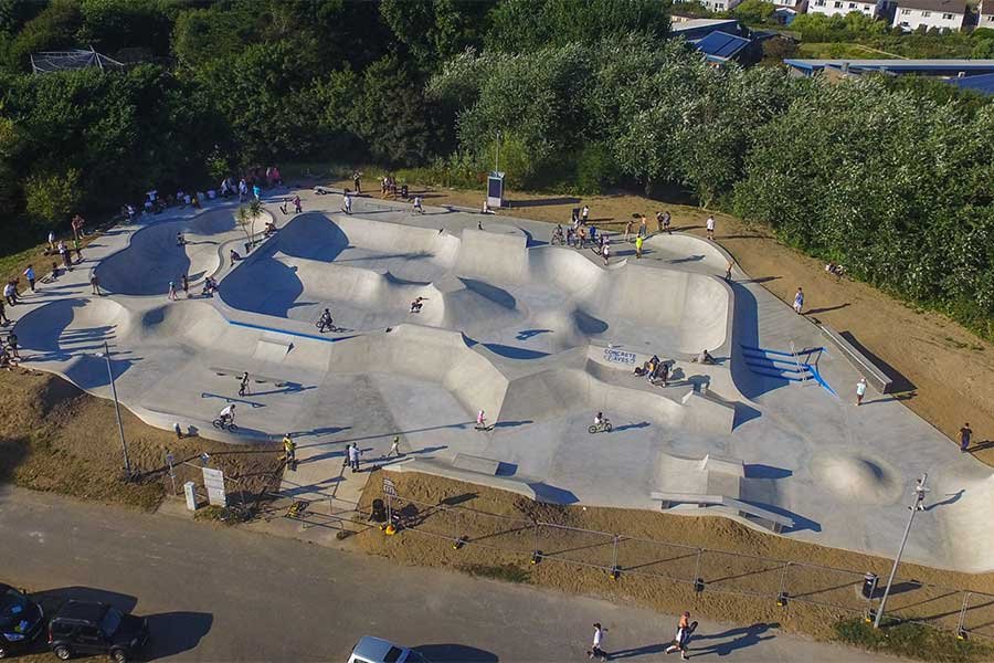 Concrete Waves, the skatepark at Newquay