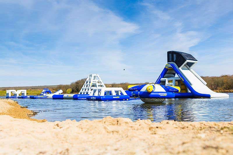 The aquapark course at Retallack