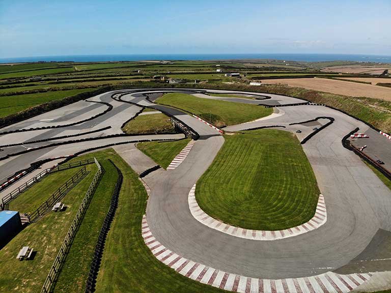 The kart track at St Eval