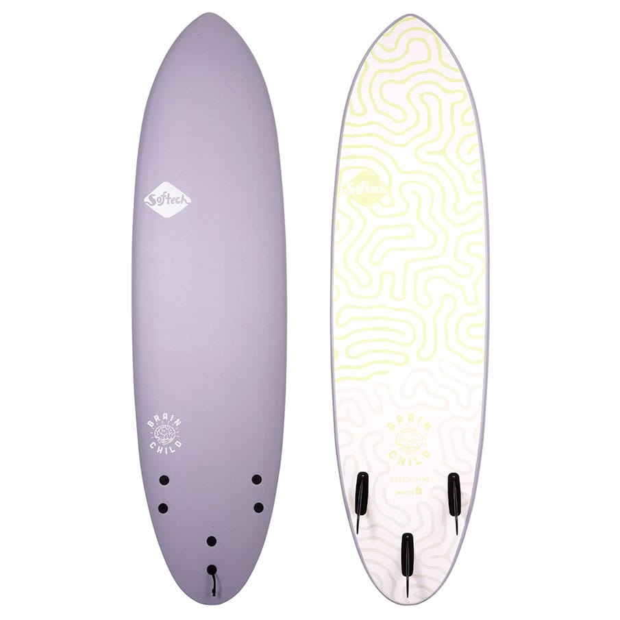 An image of some intermediate surfbaoards by Softech